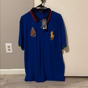 Polo by Ralph Lauren Men's Royal Blue Polo with Embroidered Crest